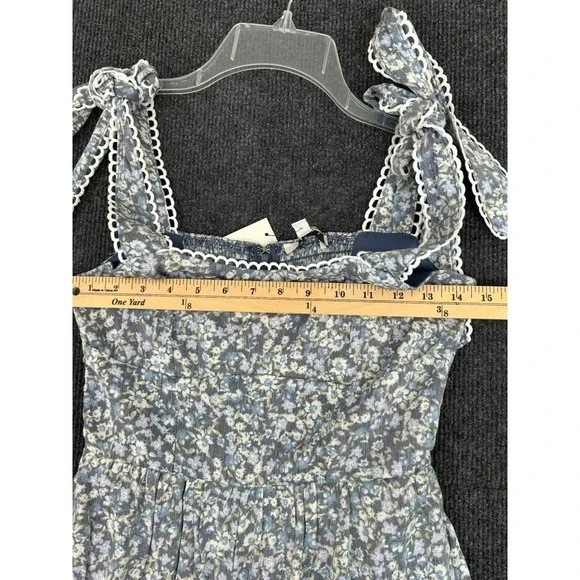 NWT Francesca's Alexa Ditsy Floral Print Jumpsuit XS Wide Leg Spring Easter Boho - Picture 10 of 16